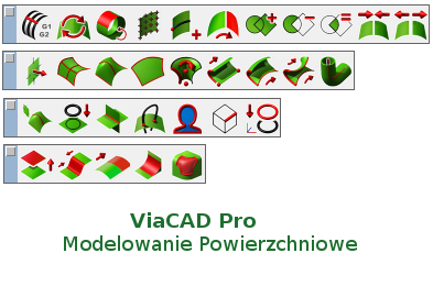 ViaCAD Pro projektowanie powierzchniowe